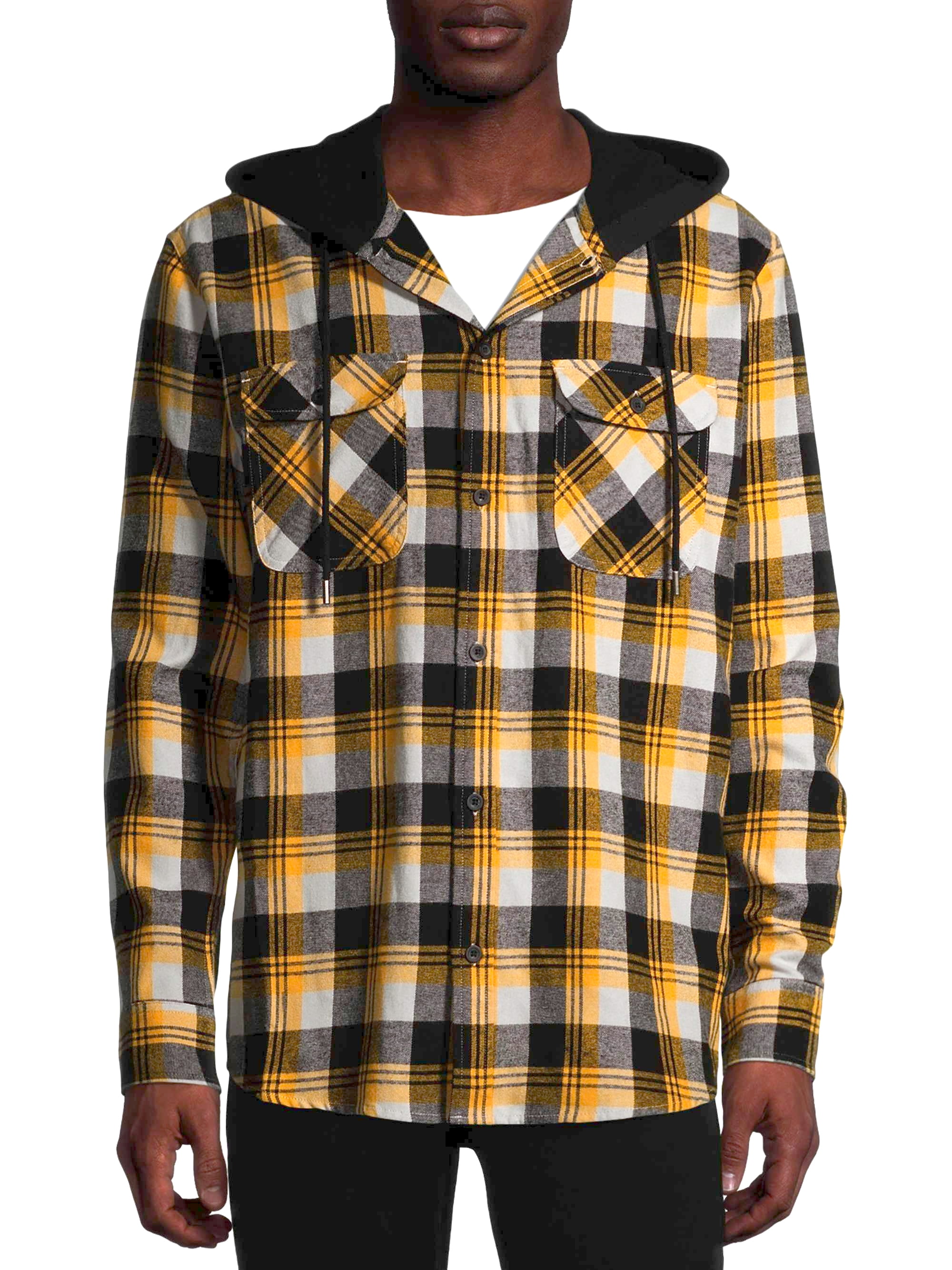 Hooded Flannel Shirt ...